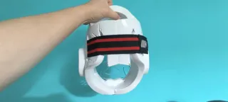 Peto Taekwondo Rojo Talla 2 y casco talla M Ikara
