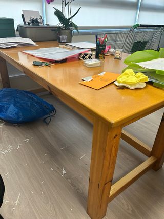 Mesa de madera 200x90x80cm