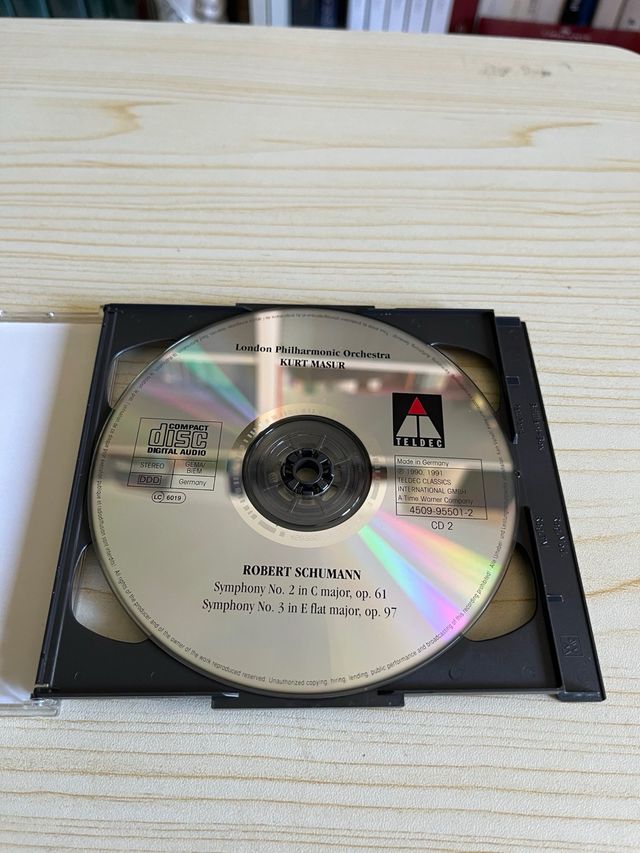 Schumann Sinfonias Kurt Masur 2 CDs