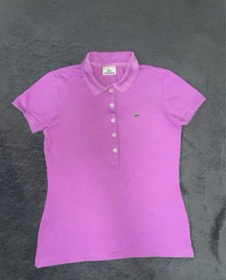 Dos polos Lacoste rosas Mujer y unisex