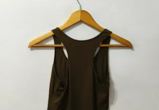 Camiseta de tirantes verde oscuro mujer Talla S