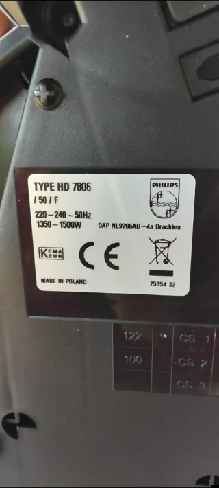 Philips Senseo HD7806/50 Caffettiera