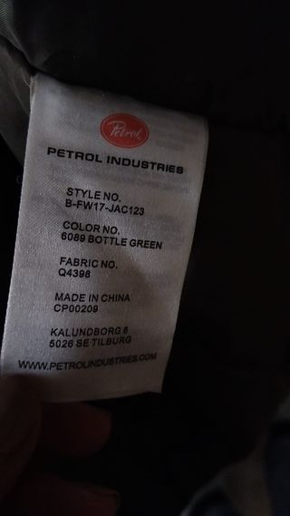 Giubbotto uomo PETROL poliestere verde