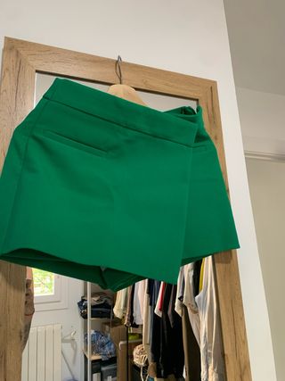 Pantalón falda Zara verde