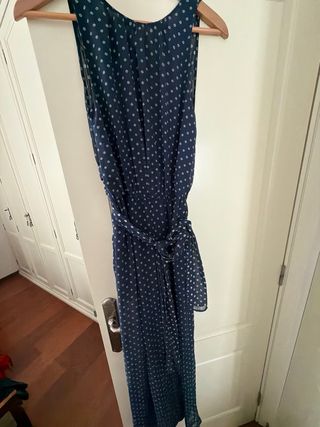 Mono Zara estampado azul