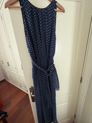 Mono Zara estampado azul