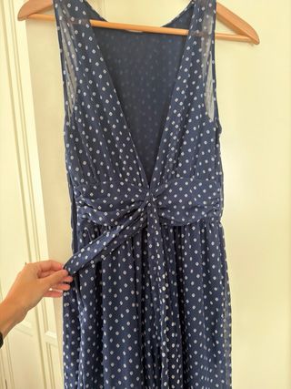 Mono Zara estampado azul