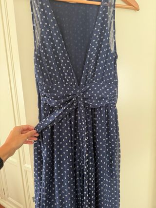 Mono Zara estampado azul