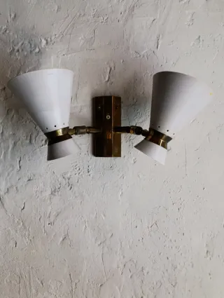 Lámpara aplique R. Mathieu - Vintage 50s