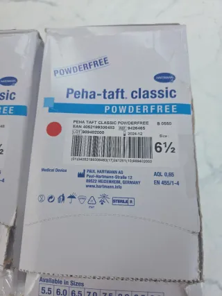 50 Guantes Quirúrgicos Peha-taft Talla 6.5