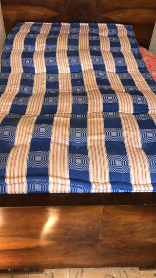 6 colchones antiguos estampados + 2 fundas