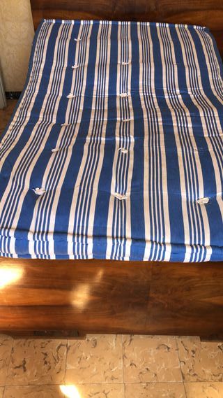 6 colchones antiguos estampados + 2 fundas