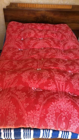 6 colchones antiguos estampados + 2 fundas