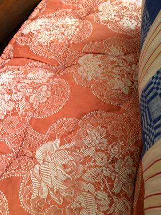 6 colchones antiguos estampados + 2 fundas