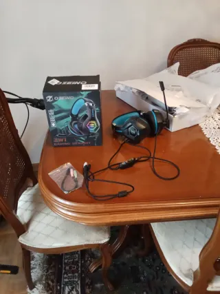 Cascos Gaming OZENO ZW1 Negro/Azul
