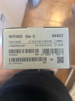 Rayban Wayfarer Meta Gen2 negras