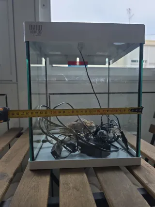 Pecera Nano Aqua LED Cristal