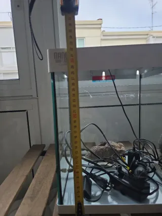 Pecera Nano Aqua LED Cristal