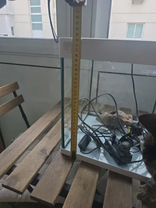 Pecera Nano Aqua LED Cristal