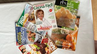 Lote de revistas de cocina con recetas fáciles