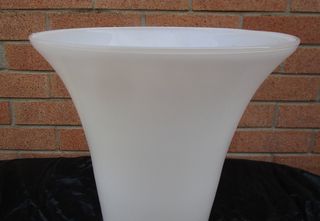 Lampada da tavolo in vetro opalino Desi