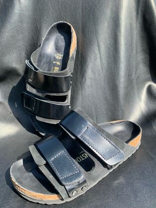 Birkenstock Uji Camoscio Nera 36 Ottimo Stato