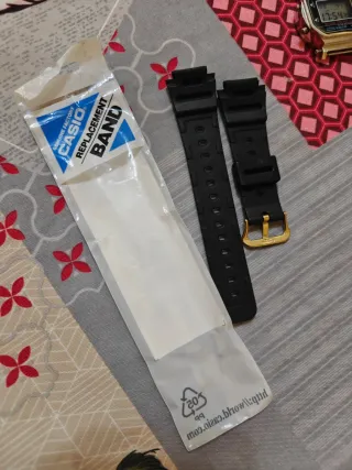 Correa Casio G-Shock Negra y Dorada