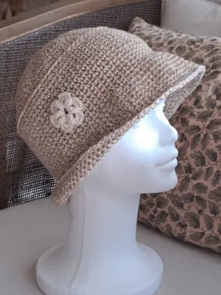 Sombrero a crochet en algodón y bambú