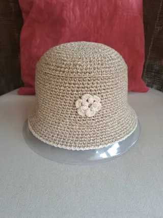 Sombrero a crochet en algodón y bambú