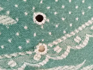 Antigua funda de colchón floral