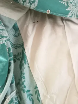 Antigua funda de colchón floral