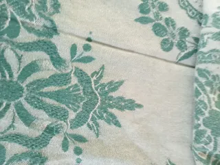 Antigua funda de colchón floral