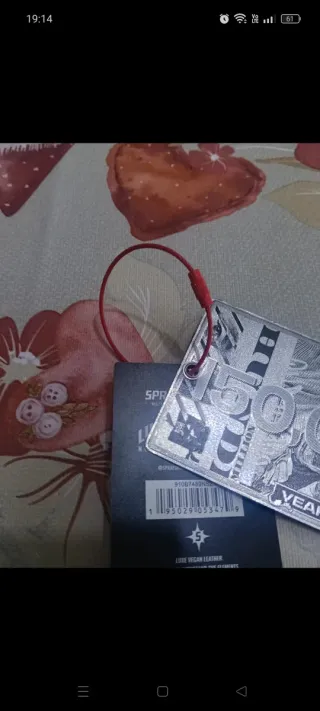 Sprayground Biglietto Rosso Argento completo