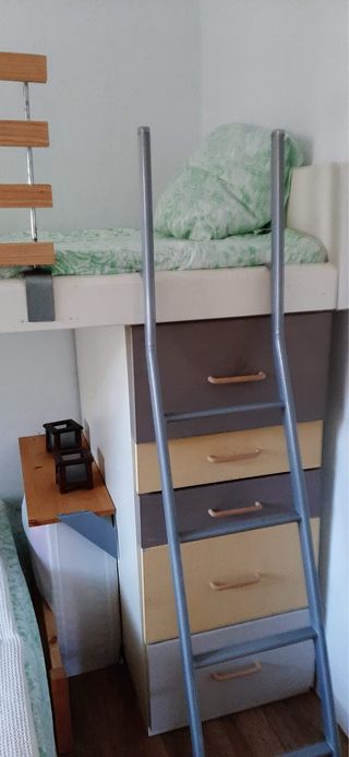 Cama litera superior madera (venta urgente)