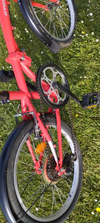 Bicicleta plegable B'TWIN con marchas