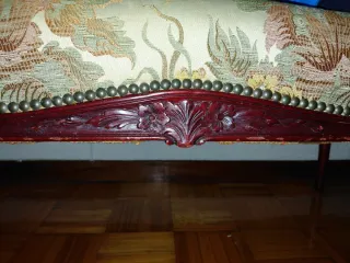 Sofá recibidor 1960 tapizado floral