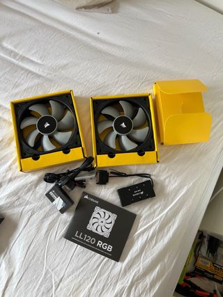 Ventiladores Corsair LL120 RGB x2
