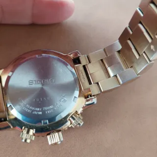 Reloj Seiko Flightmaster Dorado Cronógrafo