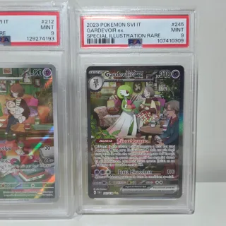 Trio Carte Pokemon PSA9 Ralts Kirlia Gardevoir ITA
