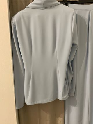 Roberto Cavalli blazer azzurro con fiocco