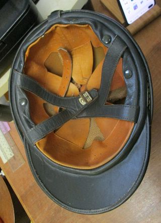 Casco Vintage Poste Italiane Motociclista