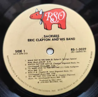 LP 1978 🇺🇸 ERIC CLAPTON - BACKLESS