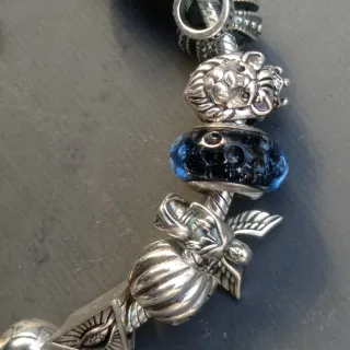 Pulsera Pandora plata con 10 charms