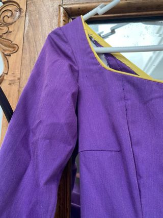 Traje Flamenca Morado y Amarillo Talla 32-34