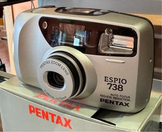 Cámara Pentax Espio 738 Plata