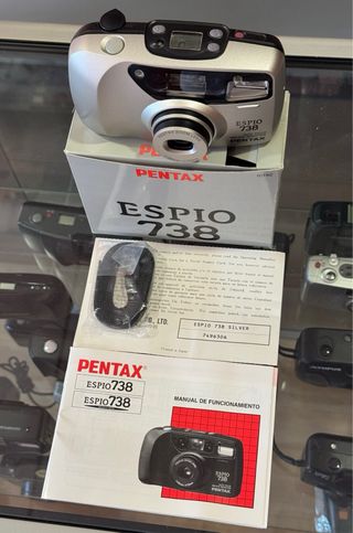 Cámara Pentax Espio 738 Plata