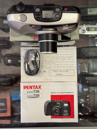 Cámara Pentax Espio 738 Plata