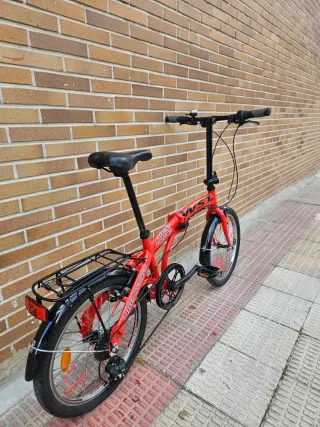 Bicicleta Plegable Roja