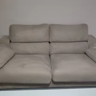 Sofá 2+3 plazas + cama italiana beige