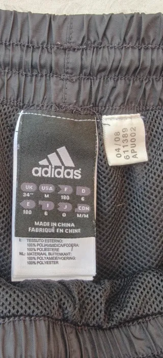 Pantaloni Adidas Vintage 2008 Neri TG L